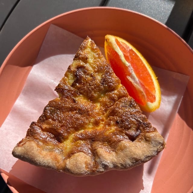 Bacon + Veg Quiche.