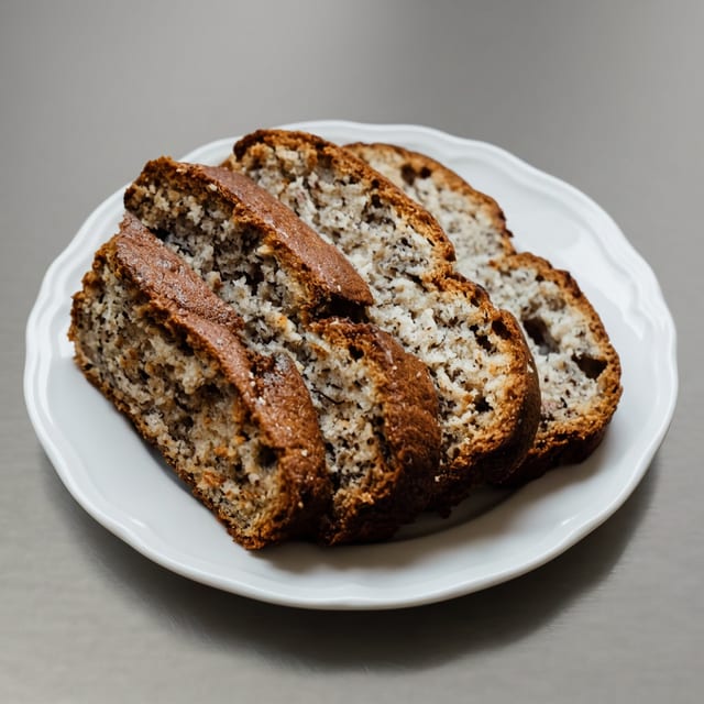 Poi Banana Bread (slice).